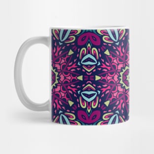 Colorful Mosaic Aztec Pattern Indian Mexican Ethnic Oriental Rug Mug